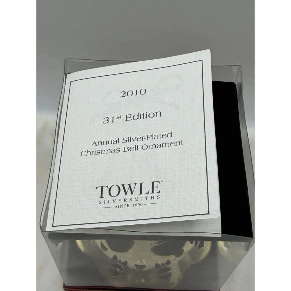 Towle 2010 Annual Silver Plated Pierced Bell 31st Edition Ornament